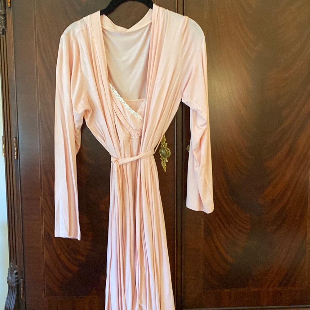 Latuza bamboo soft nursing nightgown and robe